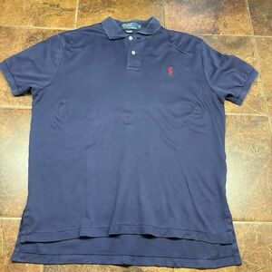 Polo by Ralph Lauren Navy Polo with Red Pony Logo